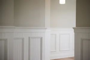 Board and batten wainscoting in hallway